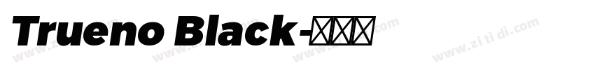 Trueno Black字体转换